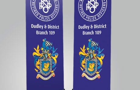 graphic design services roller banner