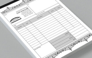 NCR sets, graphic design and print