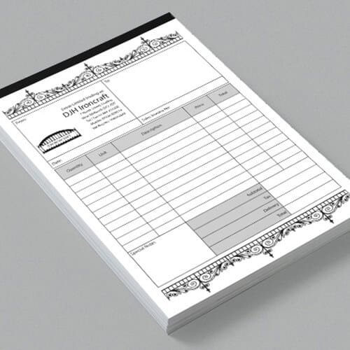 NCR sets, graphic design and print