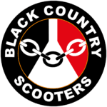 Black Country Scooters Logo brand design and logo design from PrePress Brand specialists for over 40 years