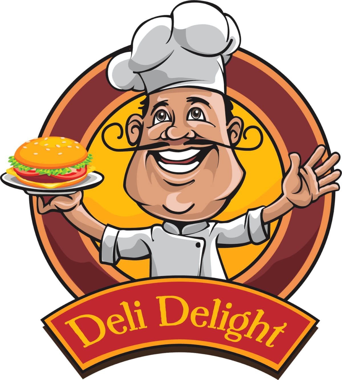 Deli Delight brand design and logo design from PrePress Brand specialists for over 40 years